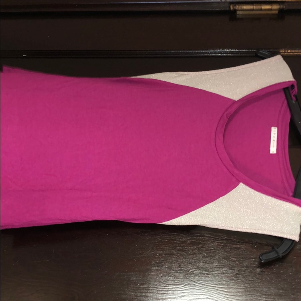 Purple and silver tank, Piper Project, size Small